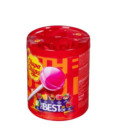 Chupa Chups Best of Lollipops - 150 Assorted Lollipops in Pop Art Metal Can | 50 Lollis in Lollipotile Can - International Shipping Available - Buy Online on GoSupps.com