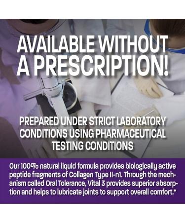 Vital 3 Joint Solution: Clinically Proven Liquid Knee Relief Supplement - Supports Joint Flexibility and Mobility - 1 Bottle - Buy Online on GoSupps.com