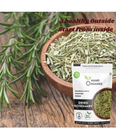 24 Karat Namo Organics - Rosemary Dried Leaves - 50 Gm - For Hair Growth & Rosemary Leaf Tea - Organic Dry Herb (50 Gm) - Buy Online on GoSupps.com