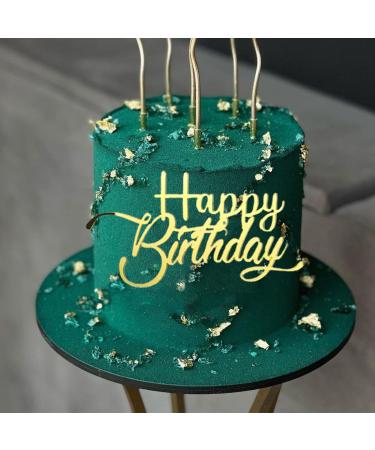 Happy Birthday Acrylic Cake Topper/Cupcake Charm Toppers Party Decorations (STYLE 4)