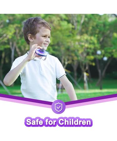 Fidget Flying Spinner with Lights - Hand Operated Mini Drone for Kids - UFO Magic Ball Indoor Outdoor Game - Fun Toys & Gadgets for Boys Girls Teens - Blue - Buy Online on GoSupps.com