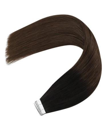 Youngsee 60cm Balayage Tape In Extensions | Real Hair Remy Tape Extensions | 20pcs Black & Blonde Balayage 50g - Buy Online on GoSupps.com