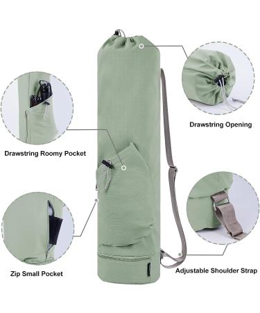 Sportsnew Yoga Mat Bag - Green | Water Bottle Pocket & Bottom Wet Pocket | Multi-Functional Exercise Mat Carrier - Buy Online on GoSupps.com
