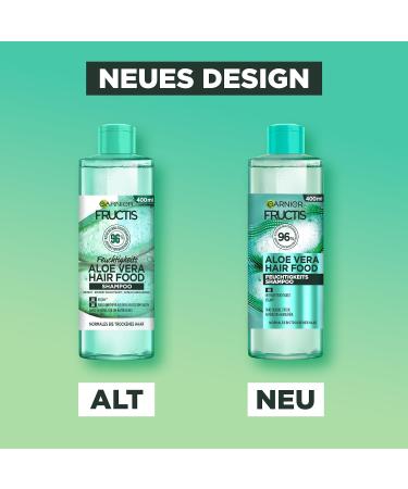 Garnier Fructis Moisture Aloe Vera Hair Food Rinse - Vegan Formula for Normal to Dry Hair - 400ml (1 Pack) - Nourishing Hydration - Buy Online on GoSupps.com