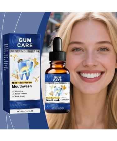 Gum Health Mouthwash - 50ml Whitening Drops No Burning Sensation - Mouthwash for Gum Health Freshness and Daily Hygiene - Buy Online on GoSupps.com