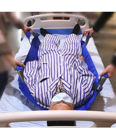 Transfer Nursing Sling Positioning Bed Pad with Handles Slide Sheet for Moving Patients Aid Caregiver to Turn/Lift/Transfer for Bedridden Elderly and Disabled 110cm 72cm Black - Buy Online on GoSupps.com