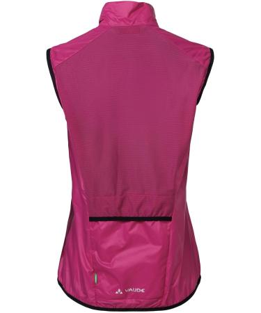 Vaude Matera Air Vest for Women - Ultra-Light Windproof & Water-Repellent Cycling Vest in Rich Pink | Perfect for Racing & Sports - Buy Online on GoSupps.com