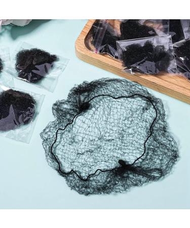 Bestomrogh 20 Pcs Invisible Hair Nets for Hair Buns and Wigs - Elastic Edge Hair Fixing for Ballet Dance and Nurses (Black) - Buy Online on GoSupps.com