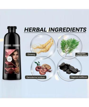  Utapossin Brown Hair Dye Shampoo 400ml Chestnut Brown Instant Hair Dye 3-in-1 Shampoo Hair Dye in Minutes Long-Lasting Shampoo for Men and Women - Buy Online on GoSupps.com