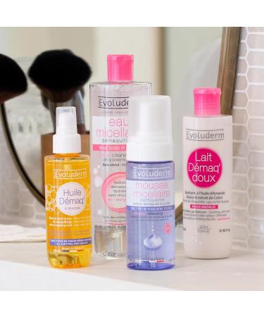 EVOLUDERM - Gentle Soothing Cleansing Milk - 250 ml - Ingredients of Natural Origin - Vegan - Made in France - Buy Online on GoSupps.com