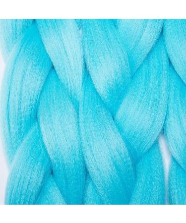 Tess Braids Extensions Blue - 60 cm Jumbo Kanecalon Hair Braids (3 Pack) for Box Braids - 100g Bundle - Buy Online on GoSupps.com