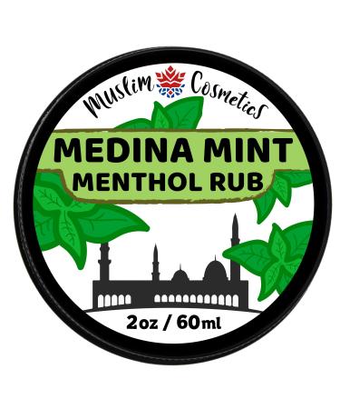 Medina Mint Menthol Rub cream / 100% Natural/No petroleum/Chest rub/Long lasting/Organic Arnica // Made in Canada - Muslim Cosmetics - Medina mint rub 2oz