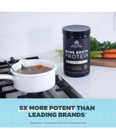 Ancient Nutrition Bone Broth Protein Powder Pure 20 Servings + Bone Broth Protein Powder Chocolate 20 Servings - Buy Online on GoSupps.com