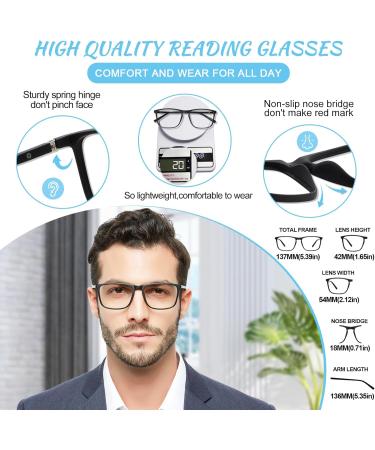 OCCI CHIARI Multifocus Progressive Reading Glasses for Men - Black | 1.0 to 3.5 Strengths - International Shipping Available - Buy Online on GoSupps.com