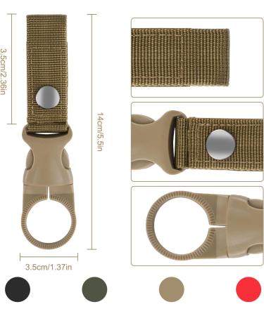 UNVTAP Nylon Belt Bottle Holder Clips - 8 Pack Tactical Keychain & Backpack Carabiner for Outdoor Activities - Buy Online on GoSupps.com
