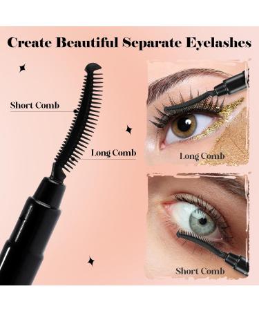 Giantree 6-Piece Silicone Eyelash Brush Set | Eyebrow Comb & Definer | Black Mascara Rods for Perfect Eyelash Separation | International Shipping Available - Buy Online on GoSupps.com