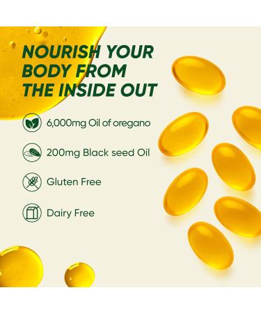 WGYPEU Oil of Oregano with Black Seed Oil 300 Softgels Supports Immune System and Digestion Micronutrients Oil of Oregano Black Seed Oil Non-GMO & Gluten Free - Buy Online on GoSupps.com