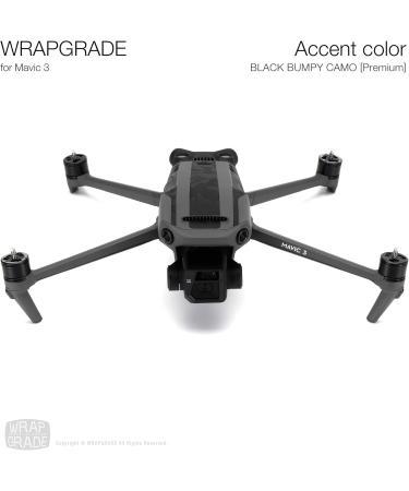 Buy WRAPGRADE Skin for Mavic 3 / Mavic 3 Classic | Black Bumpy CAMO | International Shipping Available - Buy Online on GoSupps.com