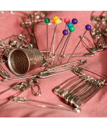 1000Pcs 1.1 Inch Rust-Resistant Steel Safety Pins - Bulk Small Sewing Pins for Clothes, Crafts, Home & Office Use - Buy Online on GoSupps.com