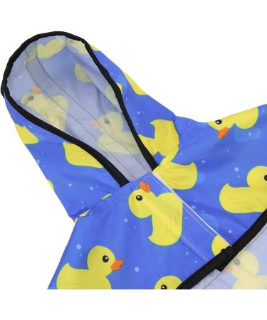 HDE Dog Raincoat Hooded Slicker Poncho for Small to X-Large Dogs (Rubber Ducks, Large) - Waterproof Pet Jacket - Buy Online on GoSupps.com