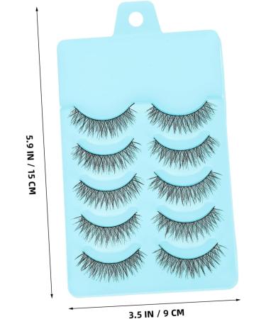 Beavorty 5 Pairs Cross False Eyelashes False Lashes Fake Eyelash Lashes with Color Short Eyelashes Thick False Eyelashes Dramatic Eyelashes Stick on Eyelashes Cross Section a03 Extend - Buy Online on GoSupps.com