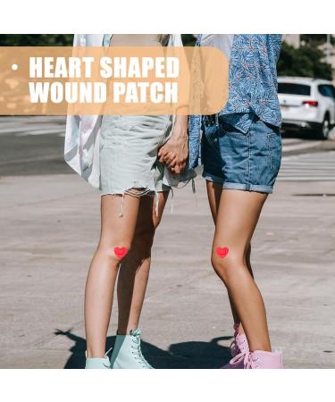GANAZONO 100pcs Heart Shaped Portable Adhesive Wound Bandages - Breathable Heart Shaped Patches for Wound Care - Buy Online on GoSupps.com