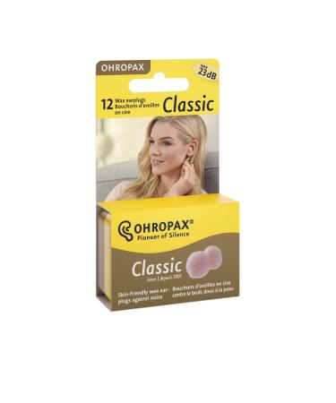 Ohropax Wax Ear Plugs, 12 Plug