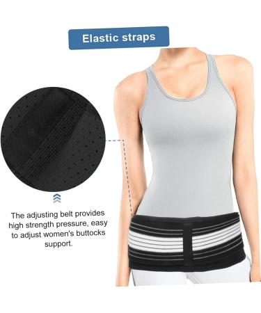 VALICLUD Belly Band Waist Belt - Postpartum Pelvic Support Strap for Pregnant Women - Comfort & Shape - Polyester Black - Buy Online on GoSupps.com