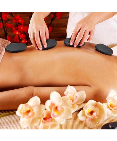 Oksano 16 Pack Large Hot Stone Massage Set - Basalt Stones for Spa Relaxation & Therapy - Buy Online on GoSupps.com