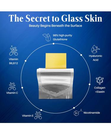 Dr. Lean Super Glutathione Max 427mg High-Potency Glutathione Strips with Niacin Collagen & Hyaluronic Acid | Fast-Melt ODF Antioxidant Skin & Liver Support K-Beauty Made in Korea (30 Strips) 1 Pack - Buy Online on GoSupps.com