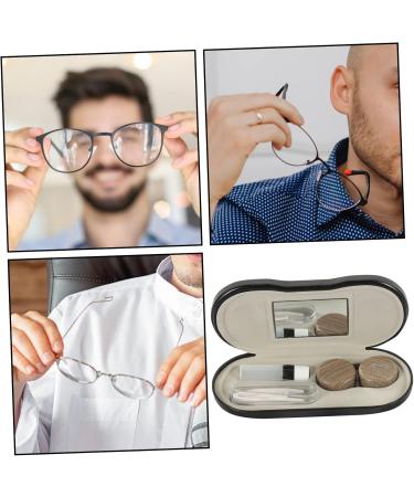 Dual-Use Glasses Case & Organizer | CAXUSD Glass Storage Box - Sunglasses & Eyeglasses Container (15.8x7.4cm) - Buy Online on GoSupps.com
