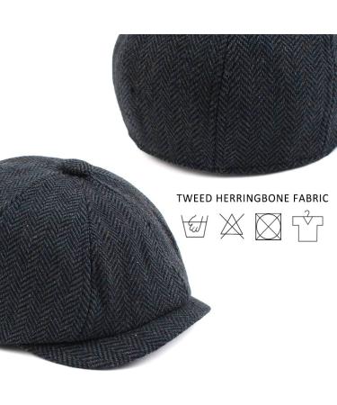 Pesaat Newsboy Caps for Toddler Boys | Vintage Tweed Driver Cap for Kids | Navy, 2-5 Y & 4-7 Y - Buy Online on GoSupps.com