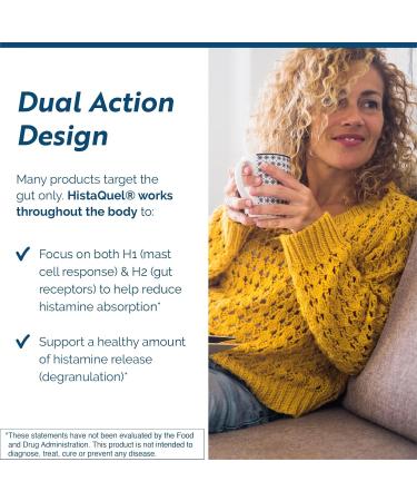 Researched Nutritionals HistaQuel - Dual-Action Histamine & Mast Cell Support Formula - Clinically Researched Flavonoid & Herbal Formula with Stinging Nettle & Black Cumin Seed Oil, 120 Capsules - Buy Online on GoSupps.com