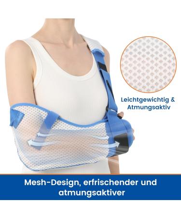 Willcom Arm Loop for Shoulder Injuries | Breathable Immobilizer with Waist Belt for Rotator Cuff Surgery - Left Arm Support - Buy Online on GoSupps.com