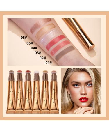 Novobey 3-in-1 Beauty Wand: Highlighter, Blush & Contour Stick (Grey Brown) | Long Lasting Matte Finish | Lightweight Cream Formula - Buy Online on GoSupps.com