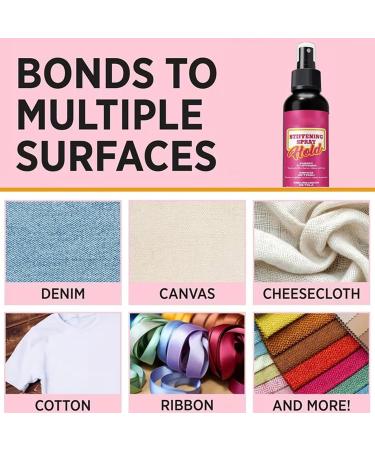  Buerfu Fabric Stiffening Spray 120ml Quick-Drying Anti-Sagging Effect - Fabric Hardener and Shaper | For Hats Wool Felt Bags Textile Projects Lace - Buy Online on GoSupps.com