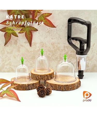 100x High-Quality Plastic Cupping Glasses - Green Hijama Cupping Cups (7cm) - Hacamat Kupas for Pain Relief & Wellness - Buy Online on GoSupps.com