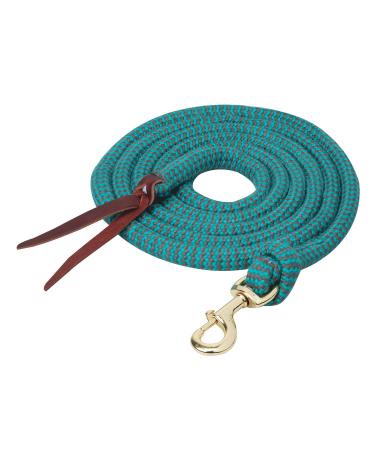 Weaver Leather Ecoluxe Bamboo 10ft Lead Rope w/Snap Turq/Charc N/A