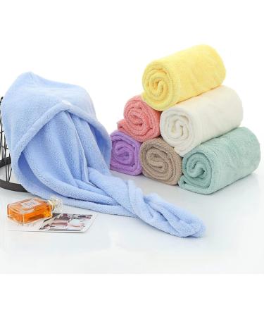 10 Pack Microfiber Hair Towel Wraps - No Frizz Turbans for Long Curly Hair - Buy Online on GoSupps.com