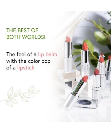 Honeybee Gardens Truly Natural Long Lasting Lipstick - Risque (Matte Red Wine) 0.13 oz - Vegan, Gluten & Cruelty-Free - Buy Online on GoSupps.com