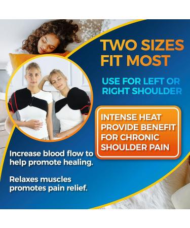 CHEROO Shoulder Heating Pad with Vibration Massager - Auto Shut Off Heated Brace for Rotator Cuff Joint Tendon Injury & Arthritis Pain Relief - X-Large/2X-Large - Buy Online on GoSupps.com