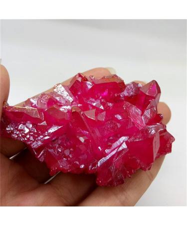Natural Crystal Rough 68 Grams of Natural Quartz Crystal Cluster Rose red Angel Aura Cluster Specimen - Buy Online on GoSupps.com