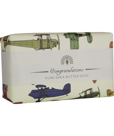 The English Soap Company Occasions Gift Shea Butter Soap Congratulations Sandalwood 190g