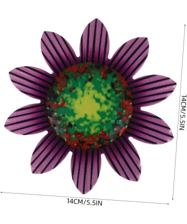 Alipis Wrought Iron Flowers Home Decor Vintage Decor Wall Flower Hanging Adornment Ornaments Office Outdoor 14x14cm Purple - Buy Online on GoSupps.com