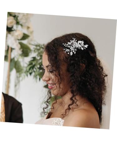 Mikinona Bridal Hair Comb Clip Bride Hair Accessories Rhinestone Hair Accessories Bridal Hair Side Comb Flower Hair Comb Wedding Bride Hair Comb The Flowers Rhinestones Iron Sheets - Buy Online on GoSupps.com