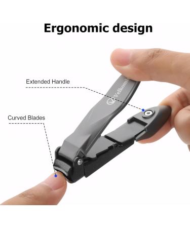 Heavy Duty Nail Clippers with Catcher | Self-Collecting Fingernail & Toenail Clippers for Men & Women | 18-Month Warranty - Buy Online on GoSupps.com