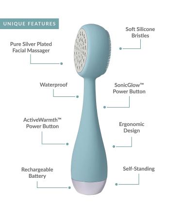PMD Clean Pro Silver: Smart Facial Cleansing Device with Silver ActiveWarmth & Anti-Aging Massager - Buy Online on GoSupps.com
