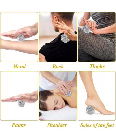 2-Piece Massage Hedgehog Ball & 8-Piece Acupressure Ring Set | Magnetic 32mm Stress Relief & Finger Massage Devices | International Shipping Available - Buy Online on GoSupps.com