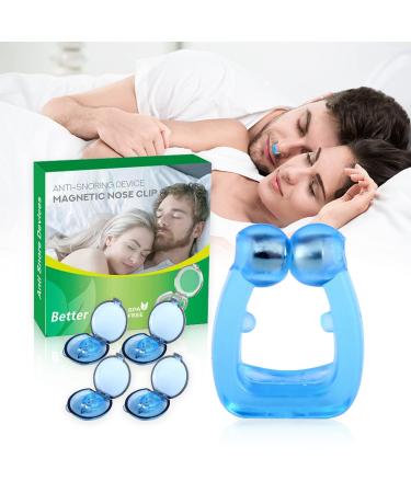 Snore Stopper-Silicone Magnetic Anti Snoring Nose Clip Anti Snoring Devices -Comfortable and Effective to Stop Snoring 4 Pcs