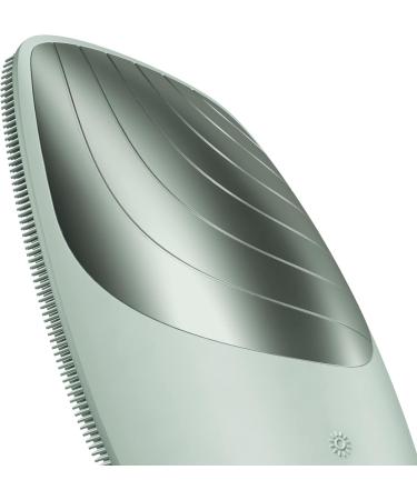 Geske SmartAppguided Sonic Thermo Facial Brush - 6-in-1 Skin Cleaning & Massage Device | Heat Function | Green Electrical Facial Cleaning Brush - Buy Online on GoSupps.com